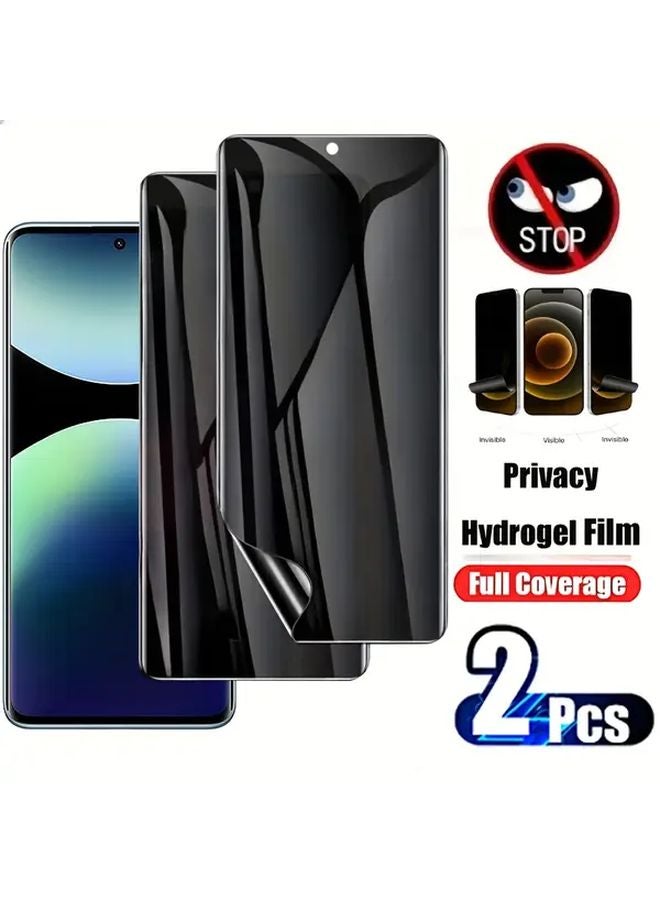 Redmi Note 9S Anti Peeping Water Gel Film Soft Screen Protector 2 Pack - Image 1